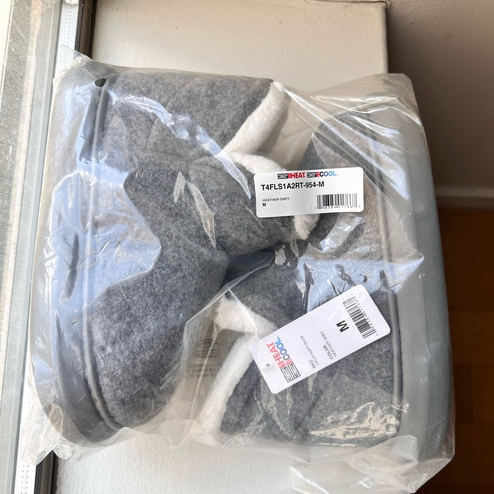 32 Degrees Gray Faux Fur Slipper Boot